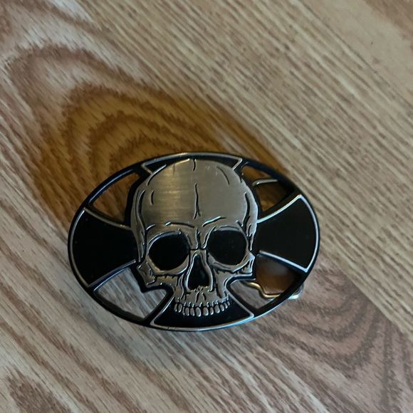 Chrome Accessories - Chrome Brand SilverSkull Belt Buckle Unisex